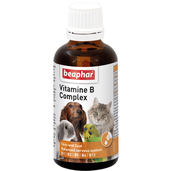 Beaphar Кормова добавка Vitamine B Complex для всіх свійських тварин, 50 мл